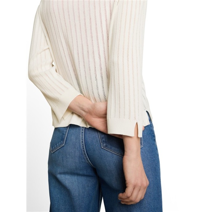 Tom Tailor dames vest 1051347 strik Wit